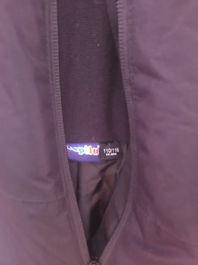 Mono de nieve negro de 4 a 6 años 110/116