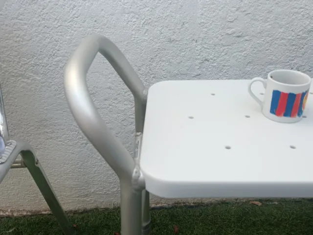 Banqueta Ducha Géminis Plata