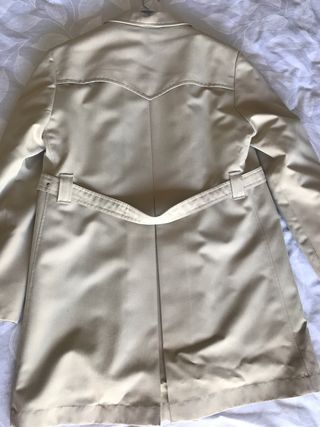 Gabardina Retro Hombre Beige años 70
