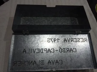 Caja de Acero CARBÓ-CAPDEVILA Reserva 1975