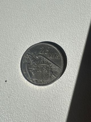 Moneda Antigua 25 PTAS