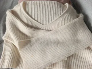 Jersey lana crema