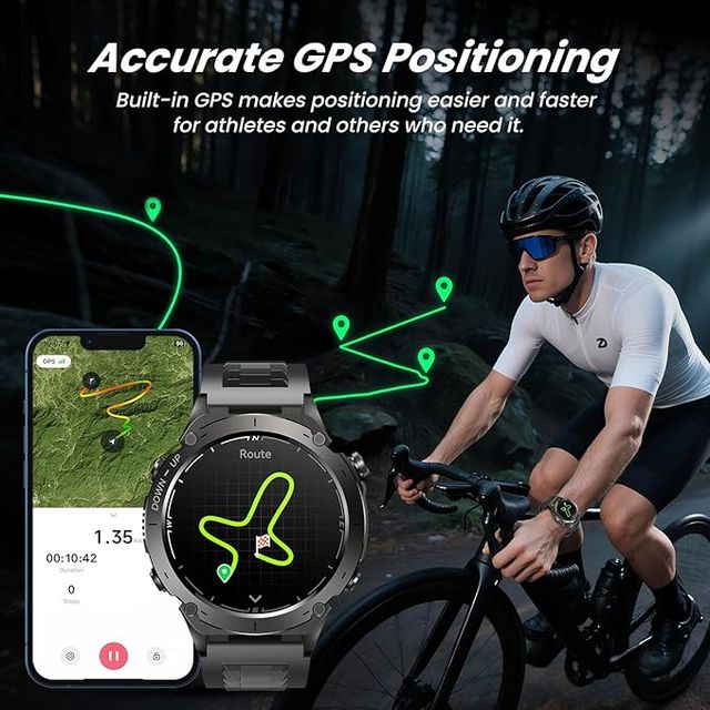 Smartwatch Reloj Inteligente Hombre con GPS