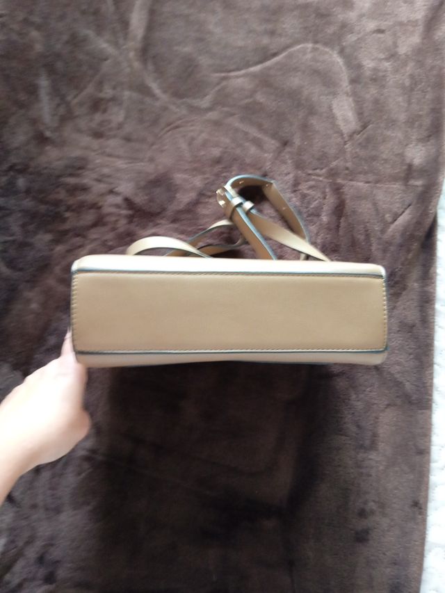 Bolso Parfois tricolor beige, verde y blanco