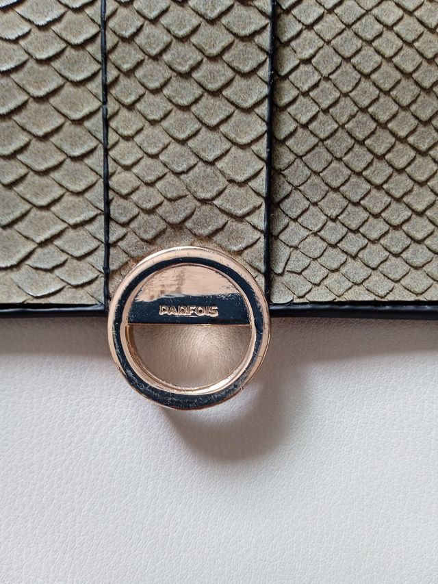 Bolso Parfois tricolor beige, verde y blanco