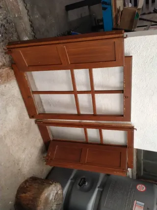 Ventanas madera porticones 1.28x1.10