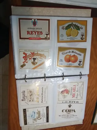 Collezione di etichette per vini e liquori