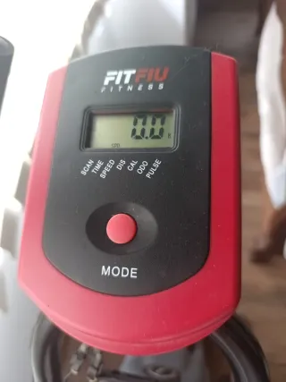 Bici Estática Gris y Roja