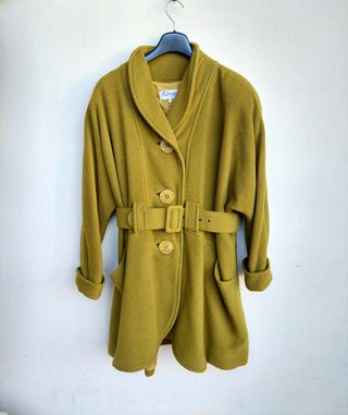 Giacca cappotto vintage M o L verde pistacchio
