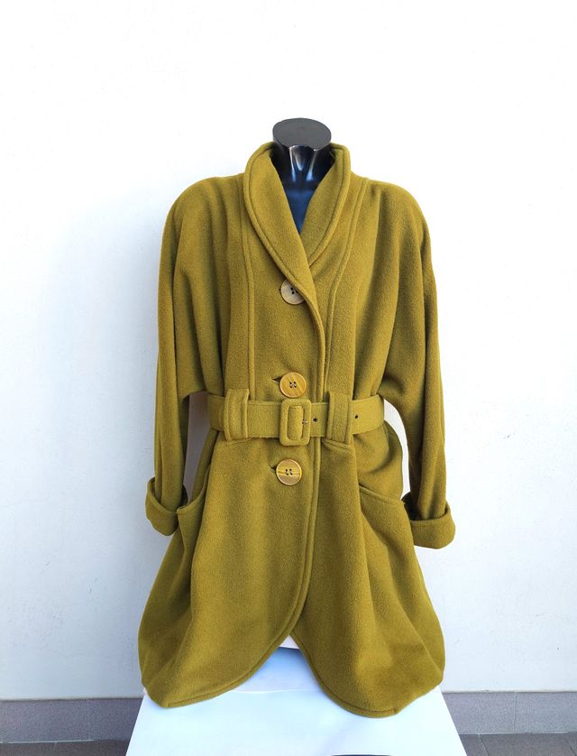 Giacca cappotto vintage M o L verde pistacchio