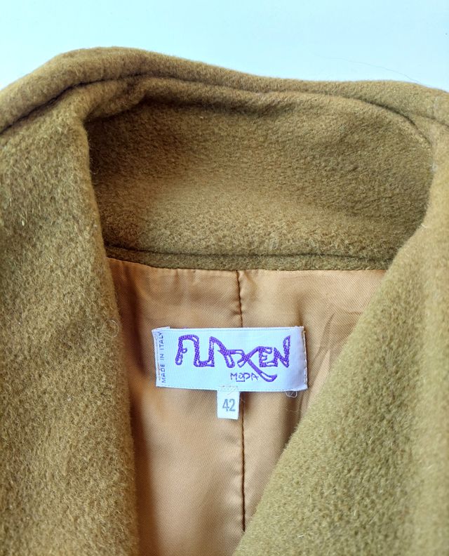 Giacca cappotto vintage M o L verde pistacchio