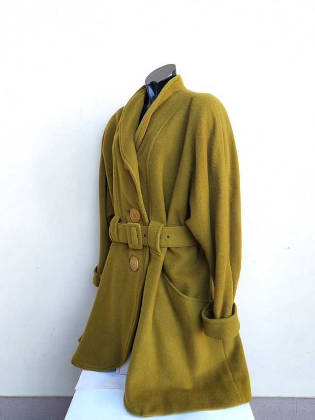 Giacca cappotto vintage M o L verde pistacchio
