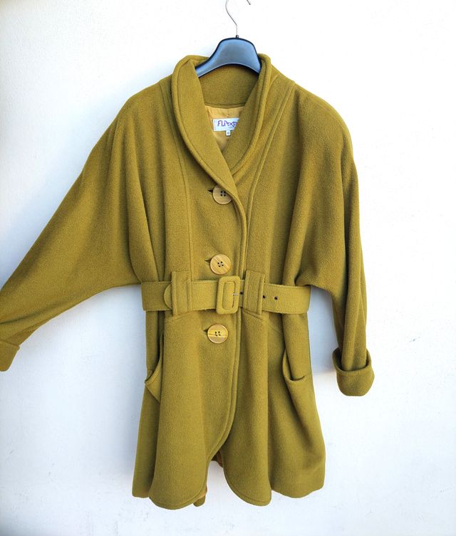 Giacca cappotto vintage M o L verde pistacchio