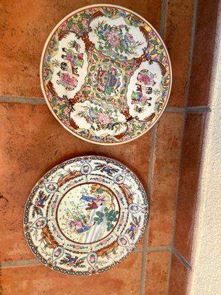 Set di 2 piatti decorativi giapponesi vintage