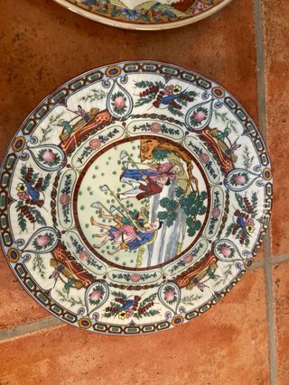 Set di 2 piatti decorativi giapponesi vintage