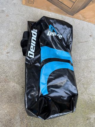 Saco Mochila Deinde Negro y Azul