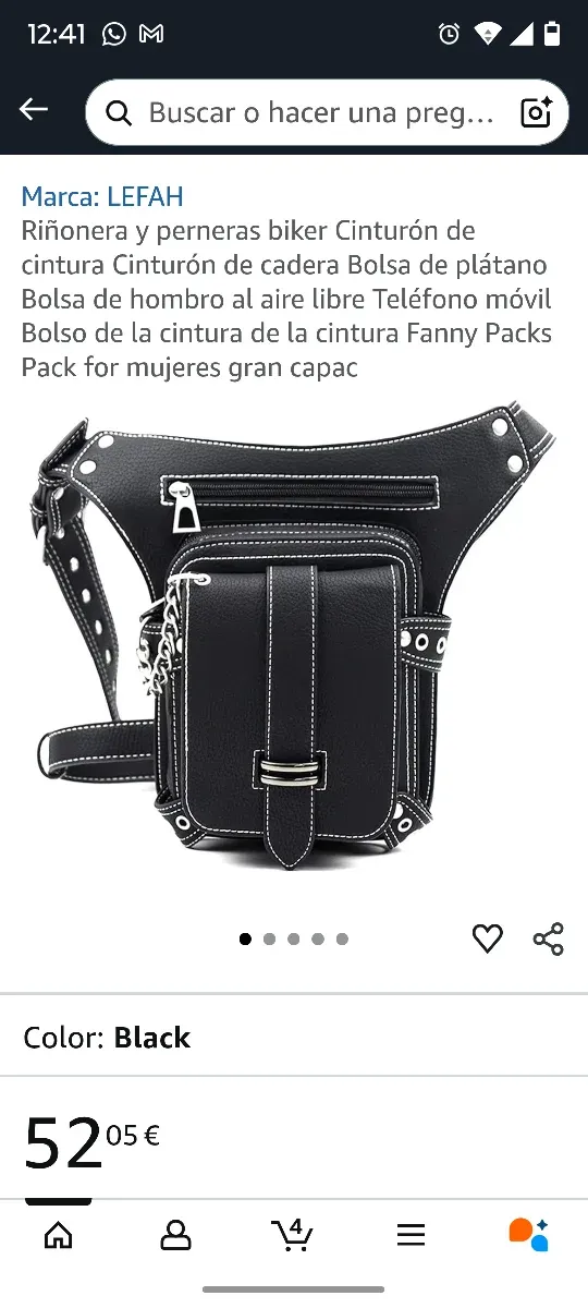 Bolso de pierna y riñonera