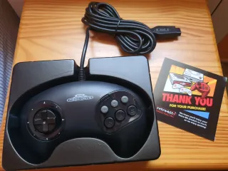 Mando Retro-Bit Mega Drive BIG6 Negro a estrenar