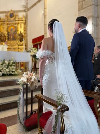 Vestido de Novia y Velo Alberto Palatchi 