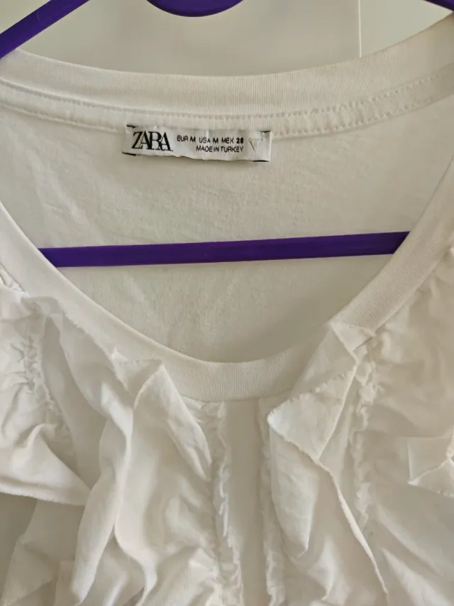 Camiseta Zara volantes M