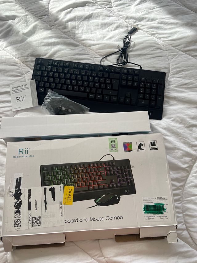 Pack Teclado + Rato Gaming Rii RK400+