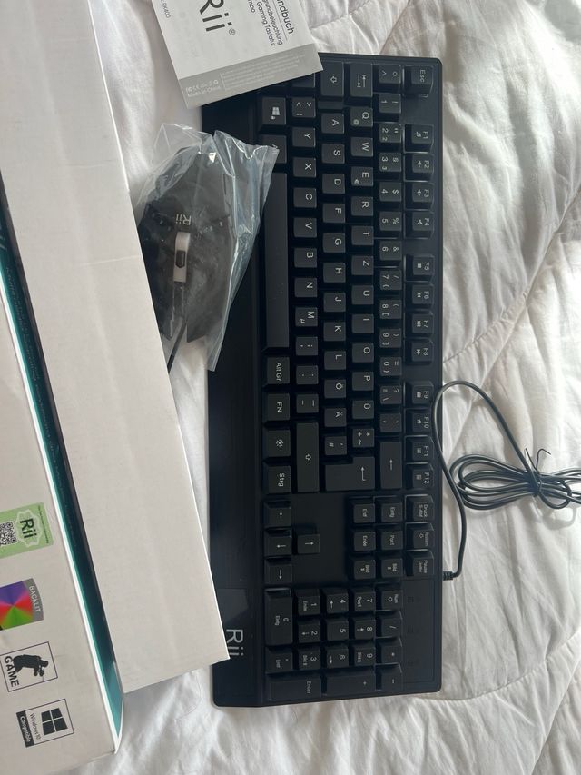 Pack Teclado + Rato Gaming Rii RK400+