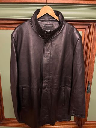 Chaqueta de cuero SOLSONA negra