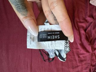 Top Shein monospalla a scacchi