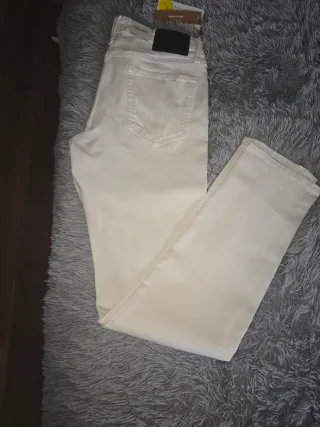 Pantalones Jack & Jones blancos