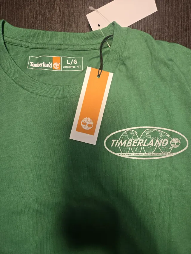 Timberland T-shirt Maglietta Verde Tg. L