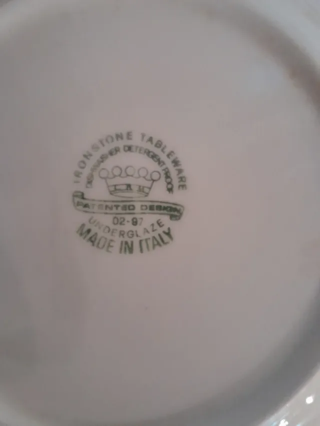 Plato decorativo azul y blanco