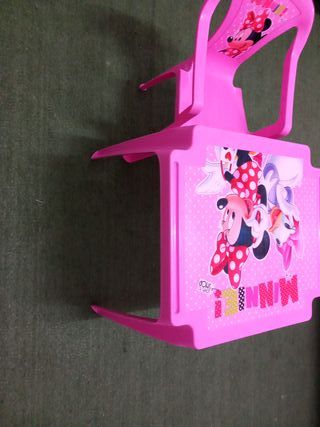 Mesa y Silla Infantil Minnie Mouse Rosa