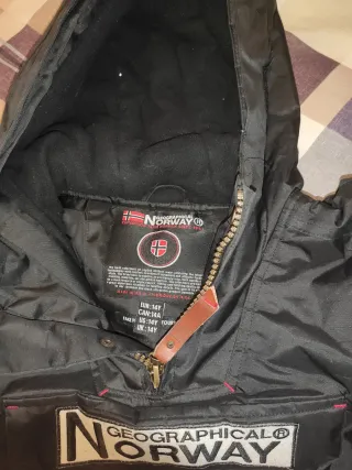 Abrigo Geographical Norway Negro Talla 14