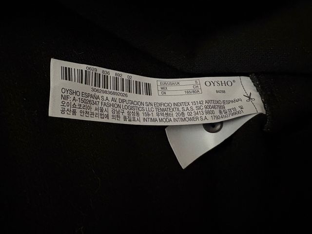 Sudadera Oysho oversize gris oscuro