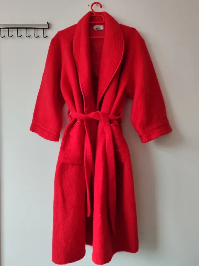 Abrigo de lana Luxury bordado