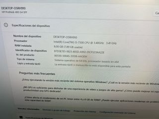 HP Prodesk i5 7ª Gen con DVD