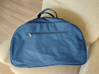 Bolsa de lona impermeable azul, ligera y robusta..