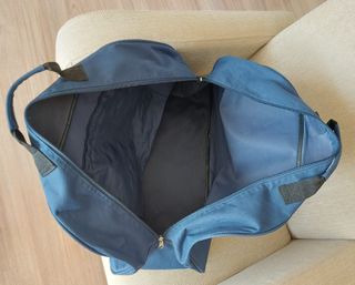 Bolsa de lona impermeable azul, ligera y robusta..