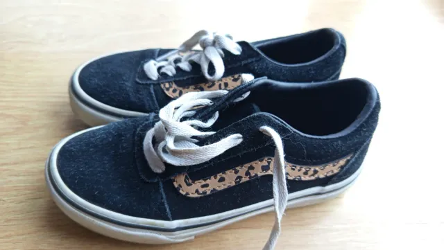 Vans piel negro leopardo unisex T31