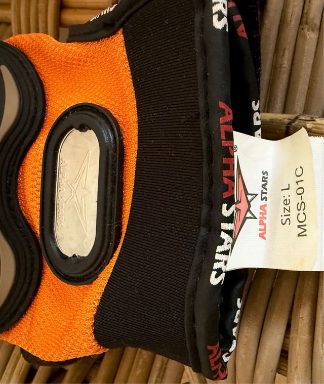 Guantes Moto Táctiles Naranja SIN ESTRENAR