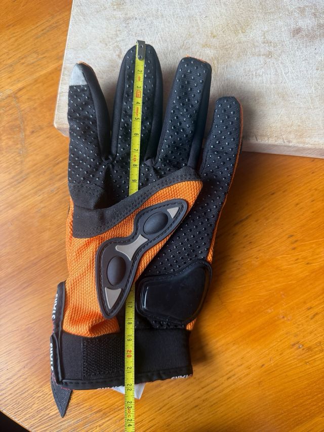 Guantes Moto Táctiles Naranja SIN ESTRENAR