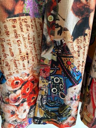 Vestido largo estampado