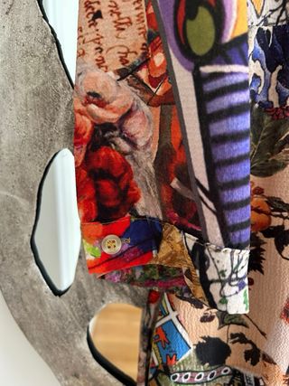 Vestido largo estampado