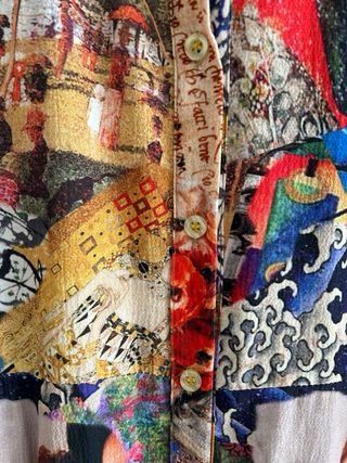 Vestido largo estampado