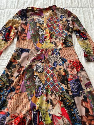 Vestido largo estampado