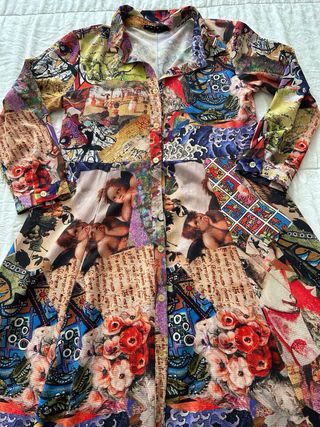 Vestido largo estampado