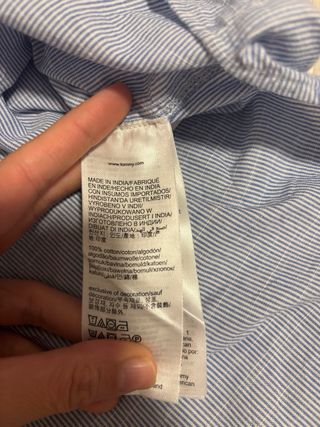 Camisa Tommy Hilfiger azul rayas