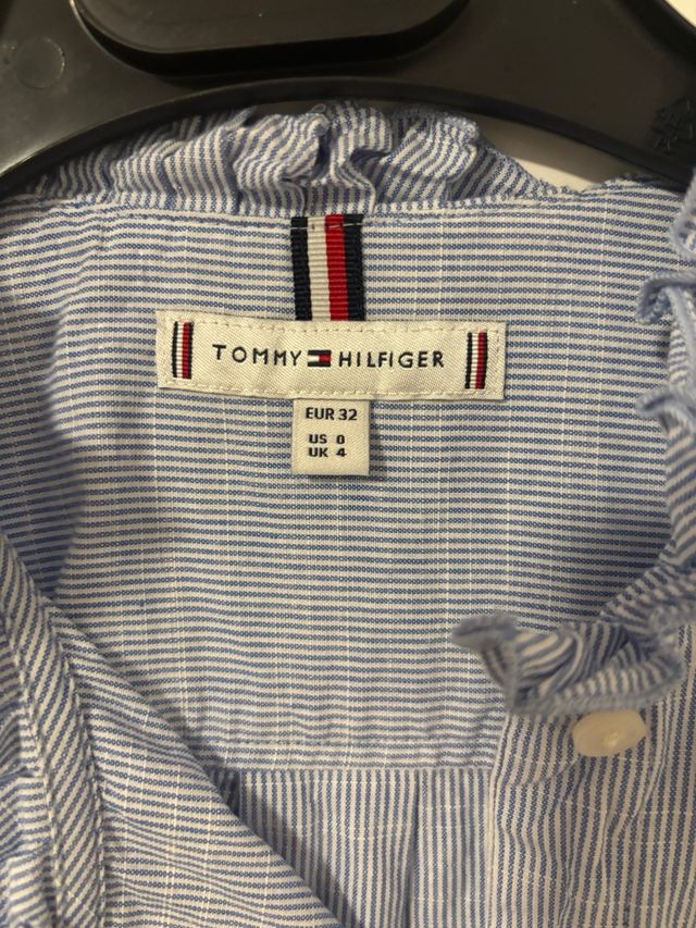 Camisa Tommy Hilfiger azul rayas