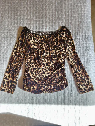 Maglia donna fantasia leopardata