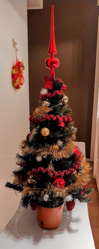 Albero di Natale 80cm addobbato